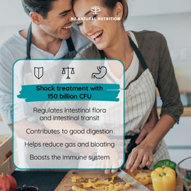 Probiotics for Gut Health. 150 Billion CFU in 20 Strains + Prebiotics + Zinc. Maximun Dosage in The Market. Reflief for Bloating, Constipation, Gas & Digestion. Vegan. EU. N2 Natural Nutrition