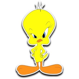 4kids Tweety Bird Cartoon Sticker Decal laptop wall car phone Looney Tunes - 1.5" set of 4