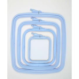 Luca-S SRL Embroidery Hoop, Square Needlework Hoop, Cross Stitch Hoop, Blue