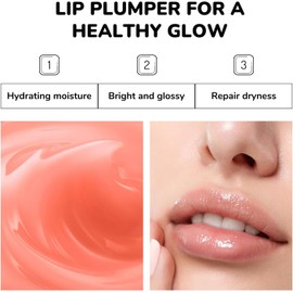Set de mascarilla para dormir y exfoliante de azúcar para labios Benatu, hidratante nocturno y humectante, regalo para mujeres con aplicadores de silicona para labios agrietados y secos (fresa)