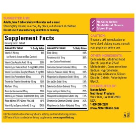 Nature Made Women's 50+ Daily Multivitamin with no Iron, 90 Tablets