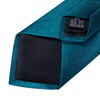 DiBanGu Extra Long Solid Dark Teal Tie for Men Big