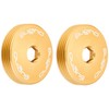 Sugino CNS Aluminum Crank Cap Boltless Gold (Pair)