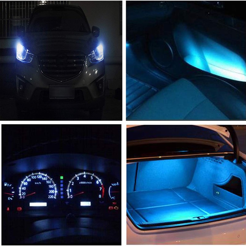 HooMoo T10 LED Blue Explosive Light, 2 Pieces, High Grade