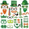 HOWAF St Patrick's Day Photo Booth Props Glasses Masks Hat