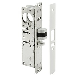 1-1/8" & 1-1/2" Heavy Duty Backset Deadlatch Lock with Face Plate, Narrow Stile, RH or LH (1-1/8" Right Hand)