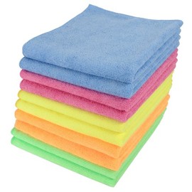 Micro-Pro Microfibre Cleaning Cloths 100 Pack - 280gsm, 40x40cm, Non-Abrasive, High-Density for Home & Professional Use, Durable & Reusable, Multi-Colour, Ideal for Kitchen, Car, Window
