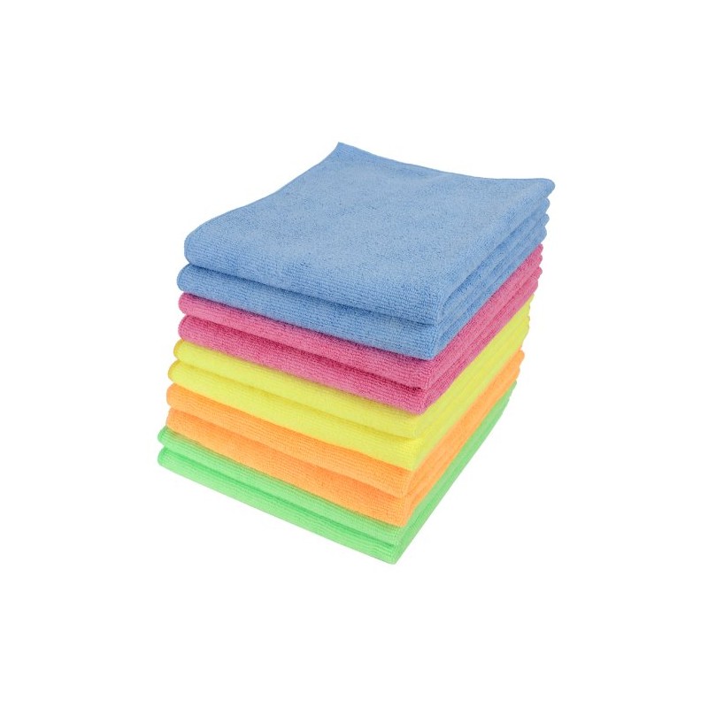 Micro-Pro Microfibre Cleaning Cloths 100 Pack - 280gsm, 40x40cm, Non-Abrasive,