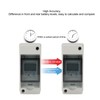 Single Phase Energy Meter LCD Backlit Display 35mm DIN Rail