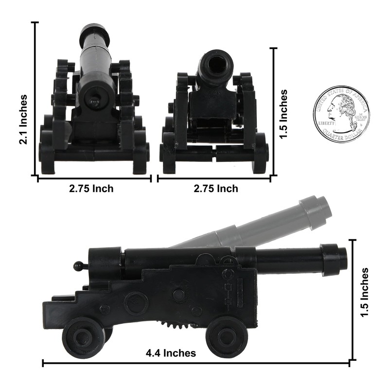 BMC Classic Naval Cannon Artillery Black & Bronze Plastic Army