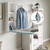 Organizedlife Wall Mounted Ironing Board Cabinet with Iron Storage, Built