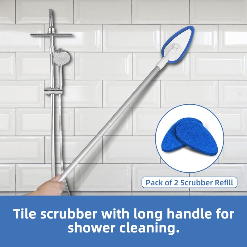 Qaestfy Pack of 2 Scrubber Pad Refill Compatible with QAE008
