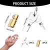 Batheidon 2 x 50mm Steel Coupler Locks Compatible with Earth,