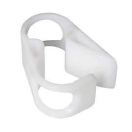 DGBRSM 2pcs 1/2"-3/4" Tube OD Shut Off Hose Clamp Adjustable Tube Clamp Water Flow Control Tube Clip, White