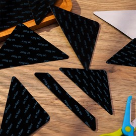 ruggito Carpet Non-Slip Underlay, Carpet Stopper, Pack of 10, Washable Non-Slip Mat for Carpet, Rug Grippers, Non-Slip Carpet Underlay, Double-Sided, Reusable Carpet Stickers