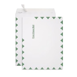 Blue Summit First-Class Envelope, 10 x 13 Peel & Seal Envelopes, White Wove with Center Seam, 100 Envelopes