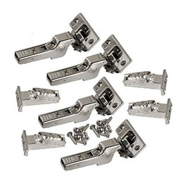 Blum CLIP top BLUMOTION Soft-Close Hinges, 110 degree, Self closing, Face Frame, with Mounting Plates (Inset - 4 pack)
