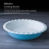 WM Bartleet & Sons 1750 Crinkle Rim Pie Dish (Blue)