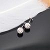 Bellitia Jewelry CZ Diamond Shamballa Stud Earrings Rhinestone Glitter Crystal