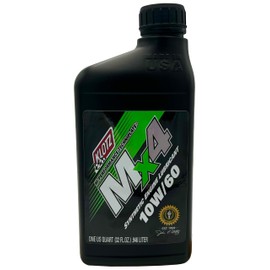 Klotz MX-4 TechniPlate, Hi-Performance Synthetic Motor Oil Lubricant for 4-Stroke Off-Road Racing Motorcycle & ATV Engines | 10W-60 – KL-890 – 1 Quart