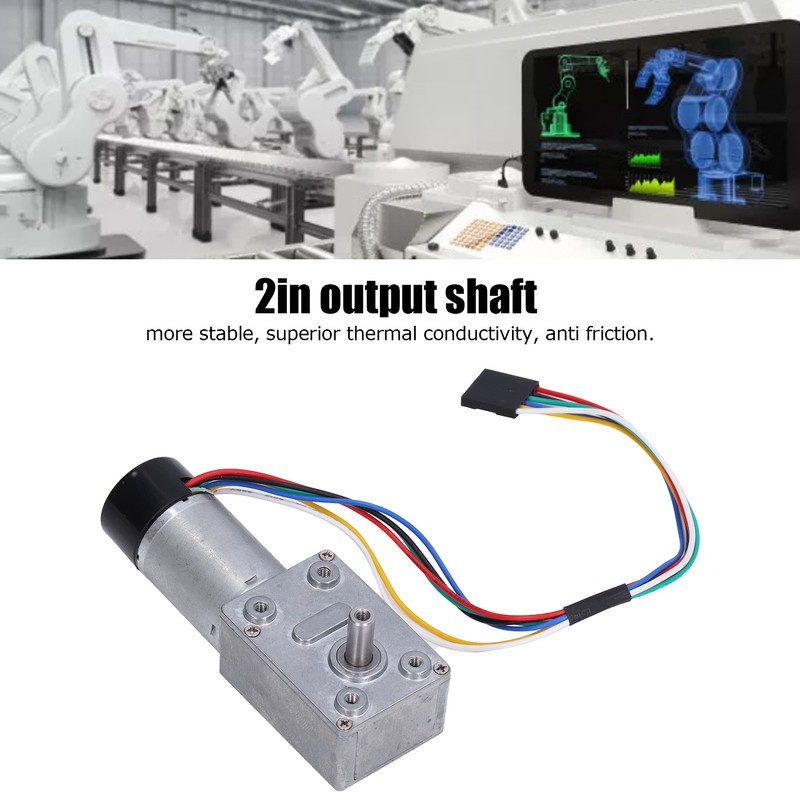 High Torsion Worm Gear Motor Full Metal Self Locking Encoder