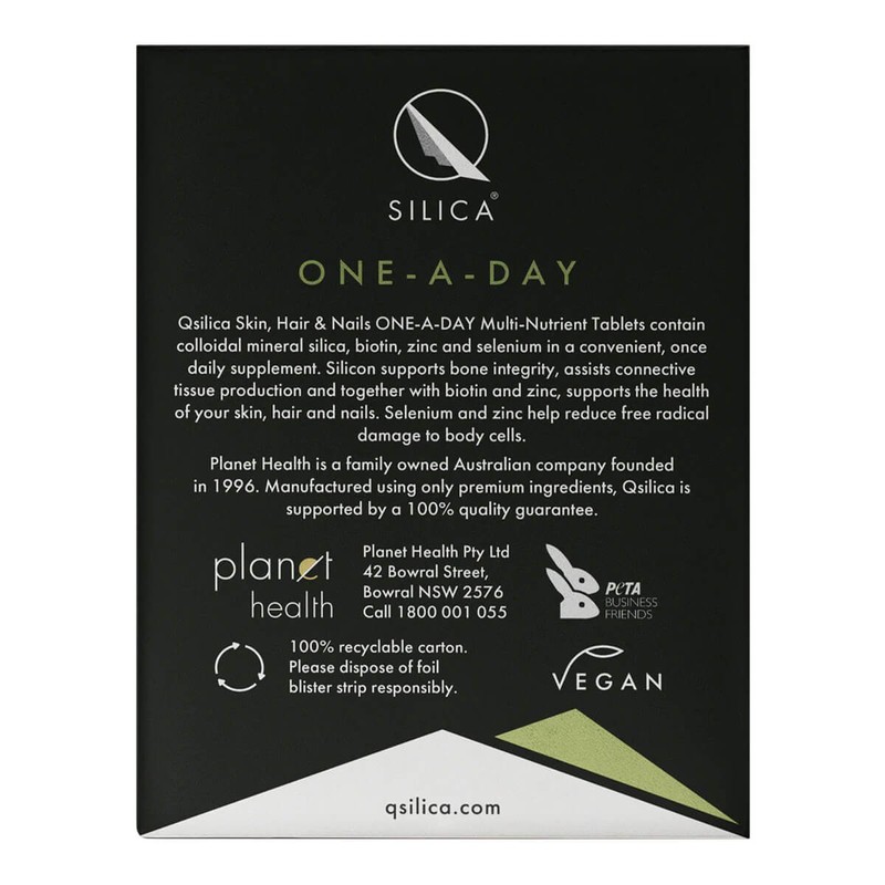QSilica Skin, Hair & Nails One-A-Day, 90 tablets
