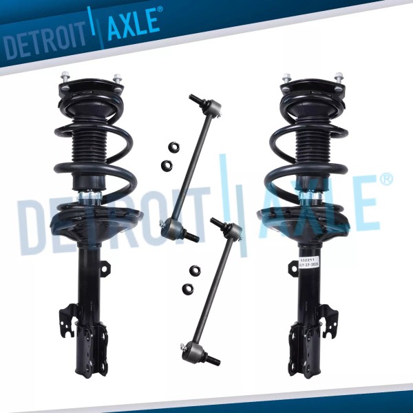 Detroit Axle Front Coil Spring Strut & Sway Bar for