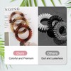 JessLab Spiral Hair Bobbles, Pack of 10 Traceless Telephone Cable