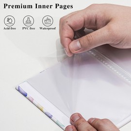 Vienrose Photo Album for 4x6, Small Picture Album Holds 52 Photos, PU Leather Cover Photo Book for Vertical Photos, Memory Album for Baby Wedding Graduation Travel, Colorful Love