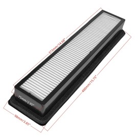 Cab Air Filter 84579424 Compatible with New Holland T5 T5.95 T5.105 T5.115 T4 T4.105 T4.115 T4.55 T4.65 T4.75 T4.85 T4.95 Powerstar 65 75 Tractors