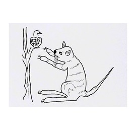 'Cat and bird' Temporary Tattoo - Water Resistant, Skin-Safe, Non-Toxic Transfer (TO00062665)