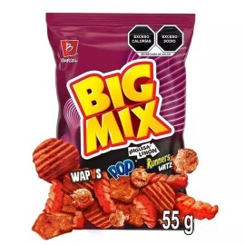 Barcel 5X BIG MIX BARCEL  - SABOR INGLESA LIMÓN (5 Paquetes de 55g c/u)