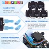 Glarks 30Pcs 5A 10A 15A 20A 30A Circuit Breakers Thermal
