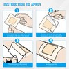10 Pack Silicone Foam Dressing with Border, 3x3 Inch Bandage
