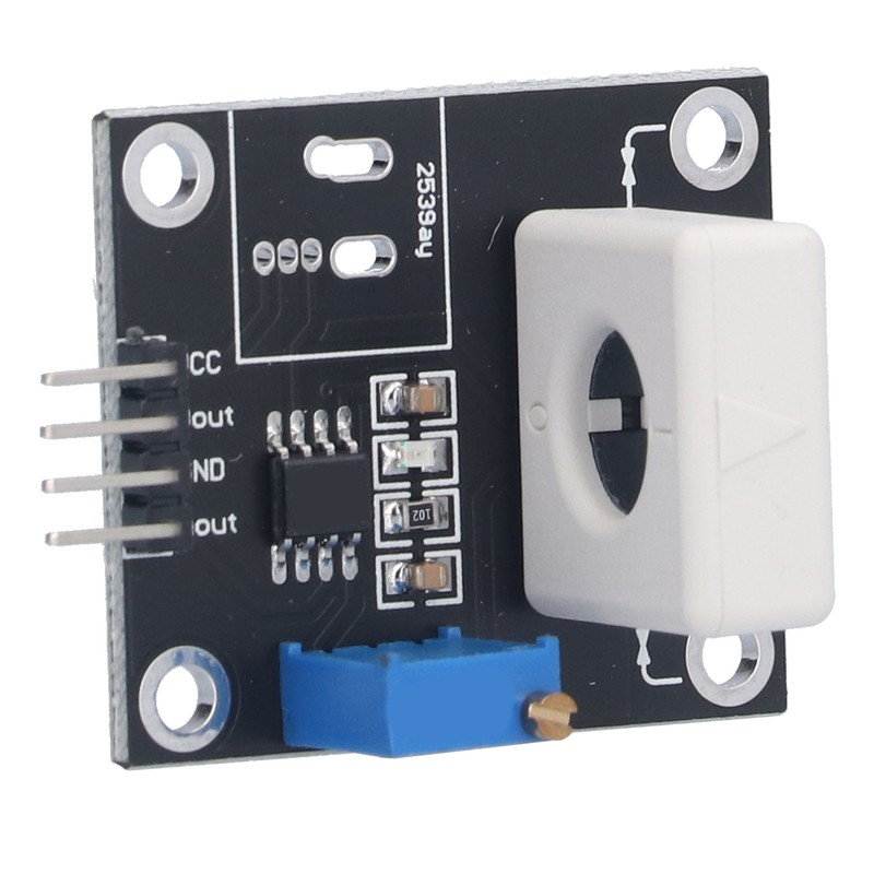 Hall Current Sensor Module Plastic Adjustable Electronic Component for Overcurrent
