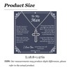 To My Man Necklace Mens Pendant Cross Christian Necklace Gifts