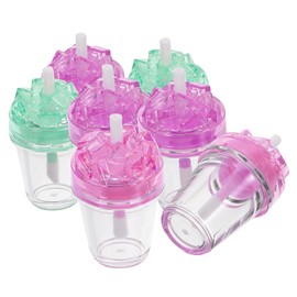 VICASKY 7pcs Empty Lip Gloss Tubes Refillable Lip Balm Containers for DIY Lipstick Bottles with Adorable Design Random Color