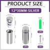 Swpeet 12 Sets 1/2" x 1-1/5" Silver Stainless Steel Standoff