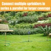 Metal Flower Sprinkler Head,Dual-Purpose Garden Decor & 360° Lawn Irrigation
