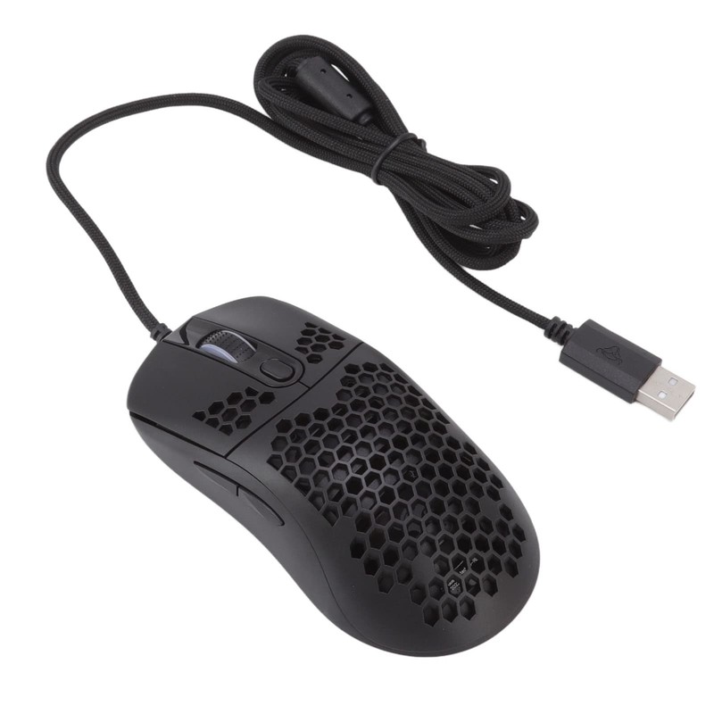 Pro Wired Gaming Mouse - 12000 DPI, Honeycomb Shell, RGB