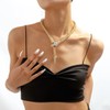Gold Snake Necklace for Women Sliver Snake Necklace Trendy Bendable