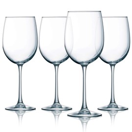 Luminarc Cachet 19 Ounce White Wine Glass 4-Piece Set, 19-Ounce, Clear