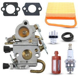 Atunee TS410 Carburetor for Stihl TS410 TS420 Concrete Cut-off Saw Replace for C1Q-S118 C1Q-S118D 4238 120 0600 4238-120-0600 with Air Fuel Fil-ter Spark Plug