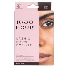 1000 HOUR Eyelash and Brow Dye Kit, Brown/Black, 72 g