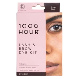 1000 HOUR Eyelash and Brow Dye Kit, Brown/Black, 72 g