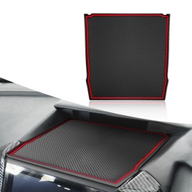 Jawmoy 1 PC Dashboard Non-Slip Mat, Thickened Rubber Dashboard Mat, Car Interior Replacement Accessories, Compatible with Subaru Crosstrek 2018-2023 (Red)