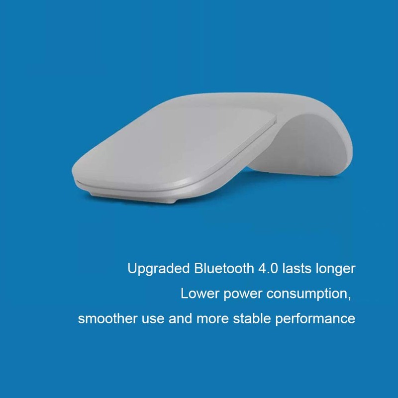 Uestamu Ratón Silencioso para PC con Bluetooth, Inalámbrico, Plegable, Ergonómico,
