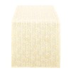 Winotic Light Yellow Floral Cotton Table Runner Boho Table Decor