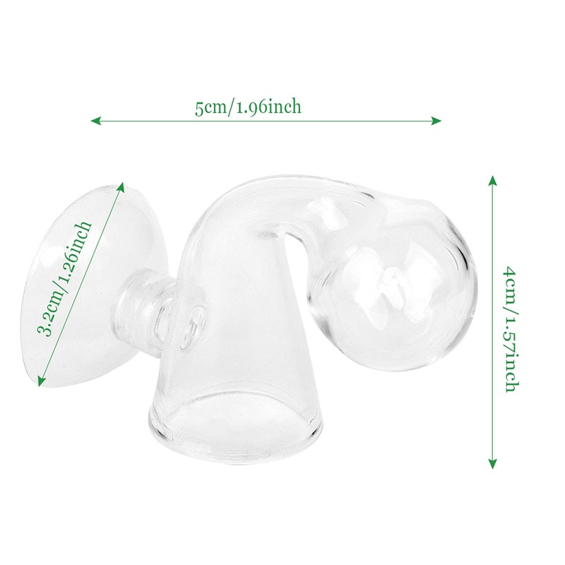 JYUHA 2 Pack CO2 Drop Checker Glass, Aquarium CO2 Tester