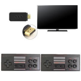 Extreme Mini Game Box with 2 Wireless Controllers, Retro Game Stick 2.1 for TV with Classic Game Emulator